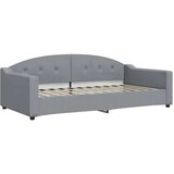  Dnevni krevet s madracem svjetlosivi 100 x 200 cm od tkanine | shoptok.hr