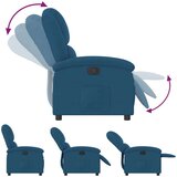  Naslonjač plavi baršunasti | shoptok.hr