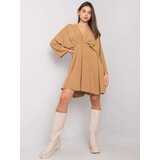 Italy Moda Dress-DHJ-SK-11981B.19-dark beige | Shoptok.si