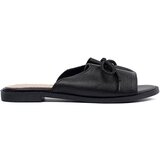 GOODIN Black flip-flops with a bow | Shoptok.si