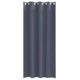 vidaXL Zavese z zavesami 2 pcs Antracitna 225 x 140 cm Poliester | Shoptok.si
