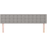  Uzglavlja svjetlosiva 160x5x78/88 cm od tkanine | shoptok.hr