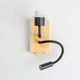  Brilagi - LED zidna lampa NUBILA WOOD 1xE27/25W/230V + LED/3W hrast/siva | Eponuda.com