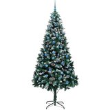 vidaXL Umestno božično drevo Zelena 240 cm PVC, jeklo in plastika | Shoptok.si
