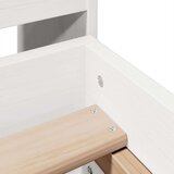 vidaXL Okvir kreveta bez madraca bijeli 135 x 190 cm masivna borovina | shoptok.hr