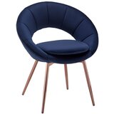 Modern Living naslanjač levi, temno modra, žamet Cene