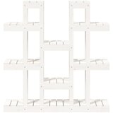  Stalak za biljke bijeli 104,5 x 25 x 109,5 cm masivna borovina | Eponuda.com