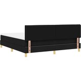vidaXL LED Box Spring Krevet s madracem Crna 180 x 200 cm tkanina - Crna 180 x 200 cm Dizajn linija | shoptok.hr