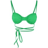 Trendyol bikini top - green - plain Cijene