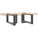  Noge za klubsko mizico v obliki črke T 2 kosa antracitne 60x25x(30-31) cm jeklo, (22123503) | Shoptok.si