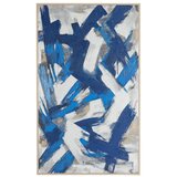 BIZZOTTO Slika z ročno naslikanimi elementi z okvirjem/na platnu 127,5x206,5 cm Bold – Cene