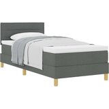  Krevet s box spring sistemom s madracem tamno sivi 90x200 cm tkanina | shoptok.hr