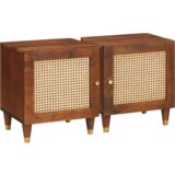 vidaXL Posteljne mize 2 pcs 40 x 33.5 x 46 cm | Shoptok.si