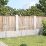  Kavez za kokoši srebrni 400 x 100 x 190 cm od pocinčanog čelika | shoptok.hr