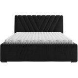 Boxxx OBLAZINJENA POSTELJA 140 cm x 200 cm , tekstil črna | Shoptok.si