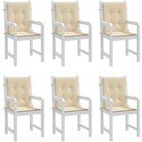 vidaXL jastuci za vrtne stolice 6 kom bež 100 x 50 x 3 cm | shoptok.hr