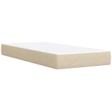  Boxspring krevet s madracem Krem 80 x 200 cm Tkanina - Krem 80 x 200 cm Dizajn s rombovima | shoptok.hr