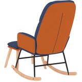  Stolica za ljuljanje s osloncem za noge plava od tkanine | Eponuda.com