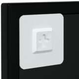 Zidno ogledalo crno 100 x 40 cm metalno | Eponuda.com