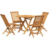  5-dijelni vrtni blagovaonski set od masivne tikovine | shoptok.hr