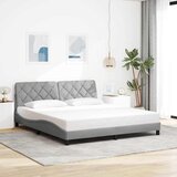  Okvir kreveta bez madraca svjetlosivi 180x200 cm od tkanine | shoptok.hr