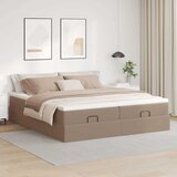  Okvir kreveta s madracima cappuccina 200x200 cm umjetna koža | shoptok.hr