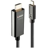 Lindy priključni kabel USB-C™ utikač, HDMI-A utikač 5 m crna 43315 USB-C™ Display kabel u