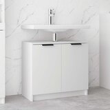 vidaXL kopalniška omarica bela 64,5x33,5x59 cm konstruiran les | Shoptok.si