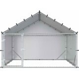  Kokošinjac s krovom Srebrna 200 x 200 x 150 cm Pocinčani čelik | shoptok.hr