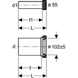 Geberit 152.426.46.1 set prikljucaka za konzolnu WC solju 9x18,5 | ePonuda.com