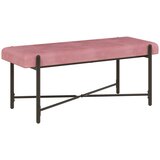  Klupa s gumbima i jastučićima Ružičasta 110 x 40 x 46 cm Baršun | Eponuda.ba