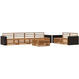  Set vanjskih sofa 7 kom. Prirodna Čvrsto drvo akacije | shoptok.hr