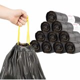 Vreće za smeće s vezicama 250 kom crne 35 L | shoptok.hr