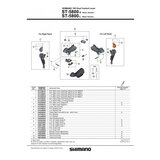 Shimano plastika i zavrtanj ručice menjača/kočnice ST5800 desna Y01F98030 Cene