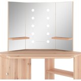  Kutni toaletni stolić LED boja hrasta 111 x 54 x 141,5 cm | shoptok.hr