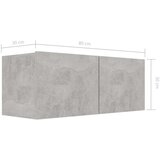  6-dijelni set TV ormarića siva boja betona od iverice | shoptok.hr