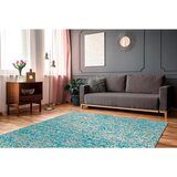 Kayoom RAVNO TKANA PREPROGA Finish 125 Türkis / Gold 200/290 cm turkizna, zlate barve | Shoptok.si