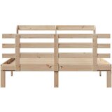  Posteljni okvir z vzglavjem 140x200 cm trdna borovina, (21308137) | Shoptok.si