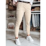 DStreet Spodnie damskie slim fit z paskiem LINESKA jasnobeżowe | shoptok.hr