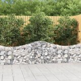 vidaXL Obokana gabionska košara 5 kosov 200x30x60/80cm cinkano železo Cene