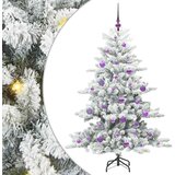  Umjetno božićno drvce s nogom Bijelo 150 cm PVC i čelik | shoptok.hr