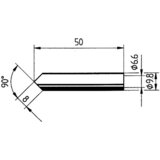 Ersa 0832MDLF spajkalna konica dletaste oblike\, ravna Velikost konice 9.80 mm Vsebina\, količina\, vsebina količinskih enot na prodajno enoto 1 kos, (20409192) Cene