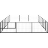  Kavez za pse crni 21 m² čelični | shoptok.hr