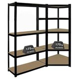 Komplet ugaona polica 180x90x90x40 + 180x90x40, 4x175