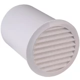 OEZPOLAT okrugla ventilacijska rešetka (bijele boje, promjer spojnog dijela: 100 mm, s priključcima)
