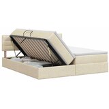  Krevet s od storage s uzglavljem 2 kom. Krem Lažna koža 180 x 200 cm | Shoptok.si