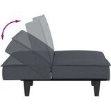  Kauč na razvlačenje tamnosivi baršunasti | shoptok.hr
