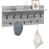  Vješalica za kapute na zidu Zidne Siva Sonoma 100 x 40 x 12 cm | Shoptok.si