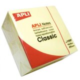 Apli Samolepilni lističi , 75 mm x 75 mm, 400 lističev, pastelno rumeni | Shoptok.si