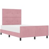  Ružičasta baršunasta konstrukcija kreveta 120x200 cm | shoptok.hr